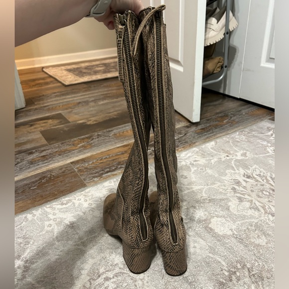 Free People Newcastle Tall Snakeskin Boot - Picture 9 of 10